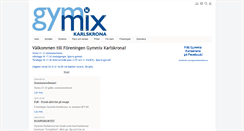 Desktop Screenshot of gymmixkarlskrona.com